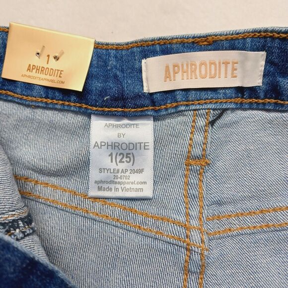 Aphrodite High-Rise Curvy Destructed Flare-Leg Jeans Women's Size 1 (25) - Picture 9 of 14